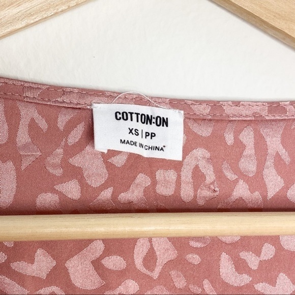 Cotton On Satin material leopard print mini dress - Picture 3 of 7